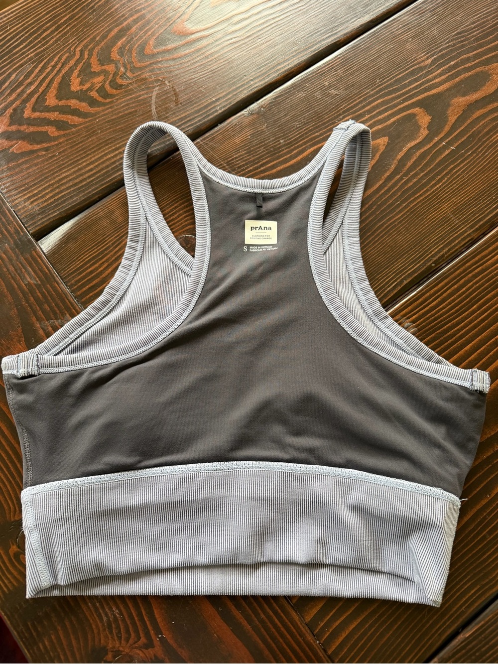 Prana Ribbed Racerback Sports Bra - Picture 5 of 5